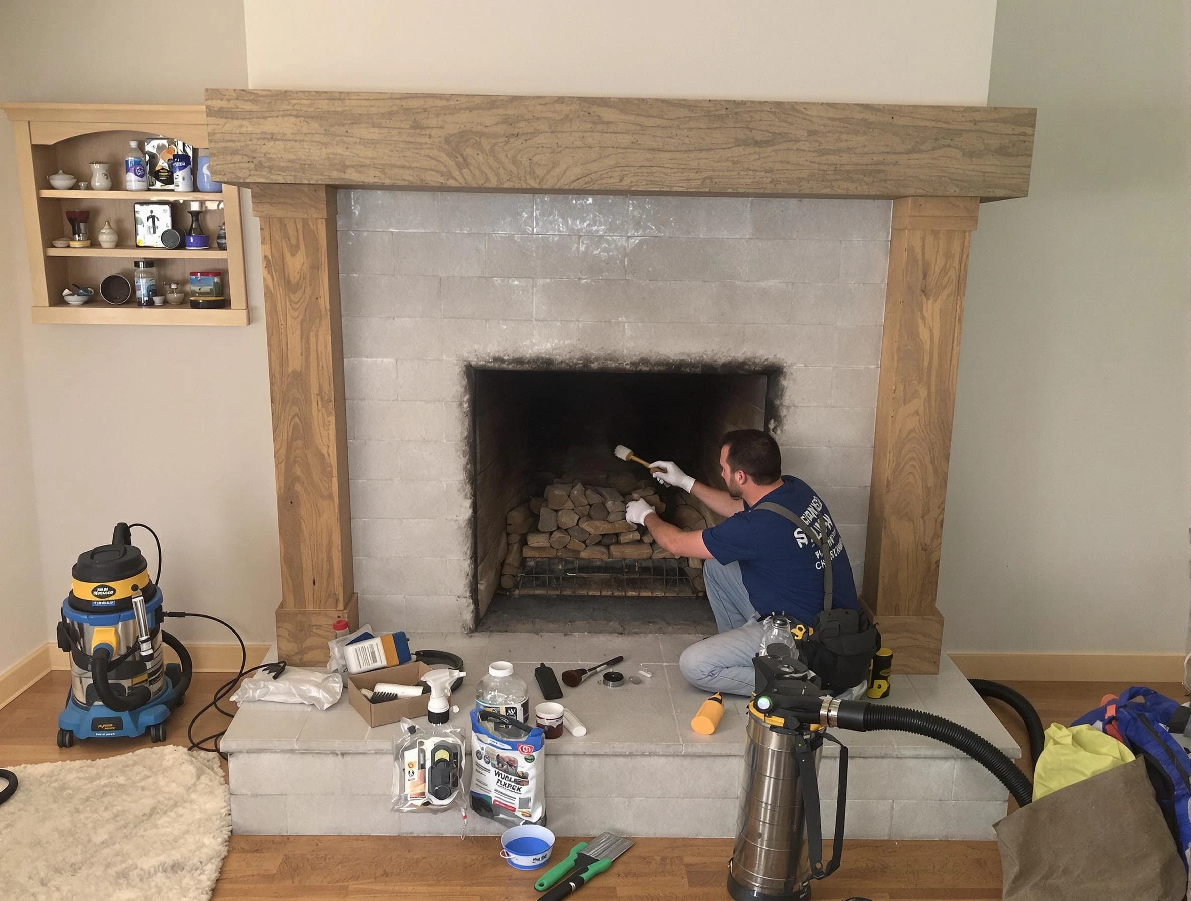 Detailed creosote removal process by Pell City Chimney Sweep in Pell City, AL