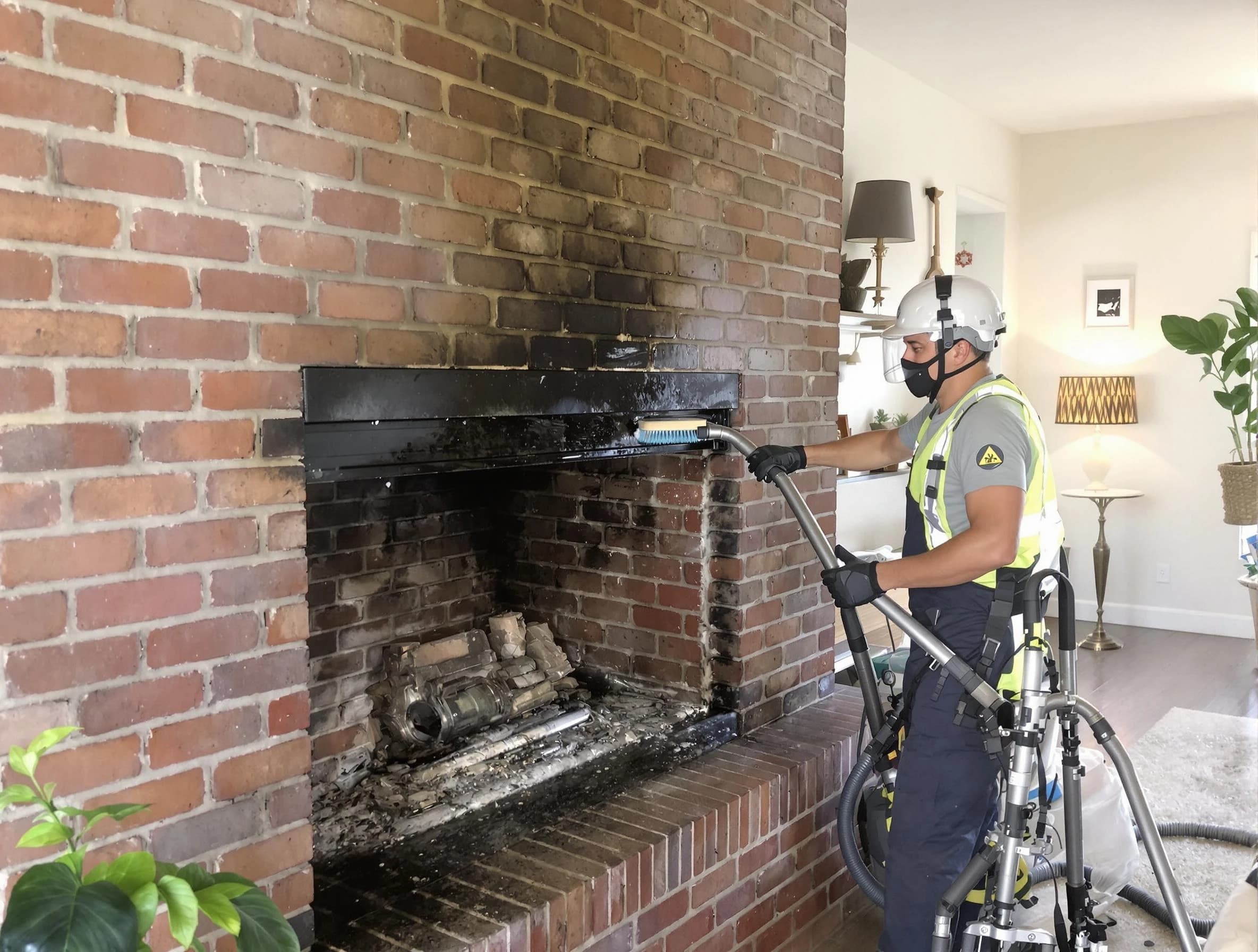 Pell City Chimney Sweep providing fireplace cleaning services in Pell City, AL