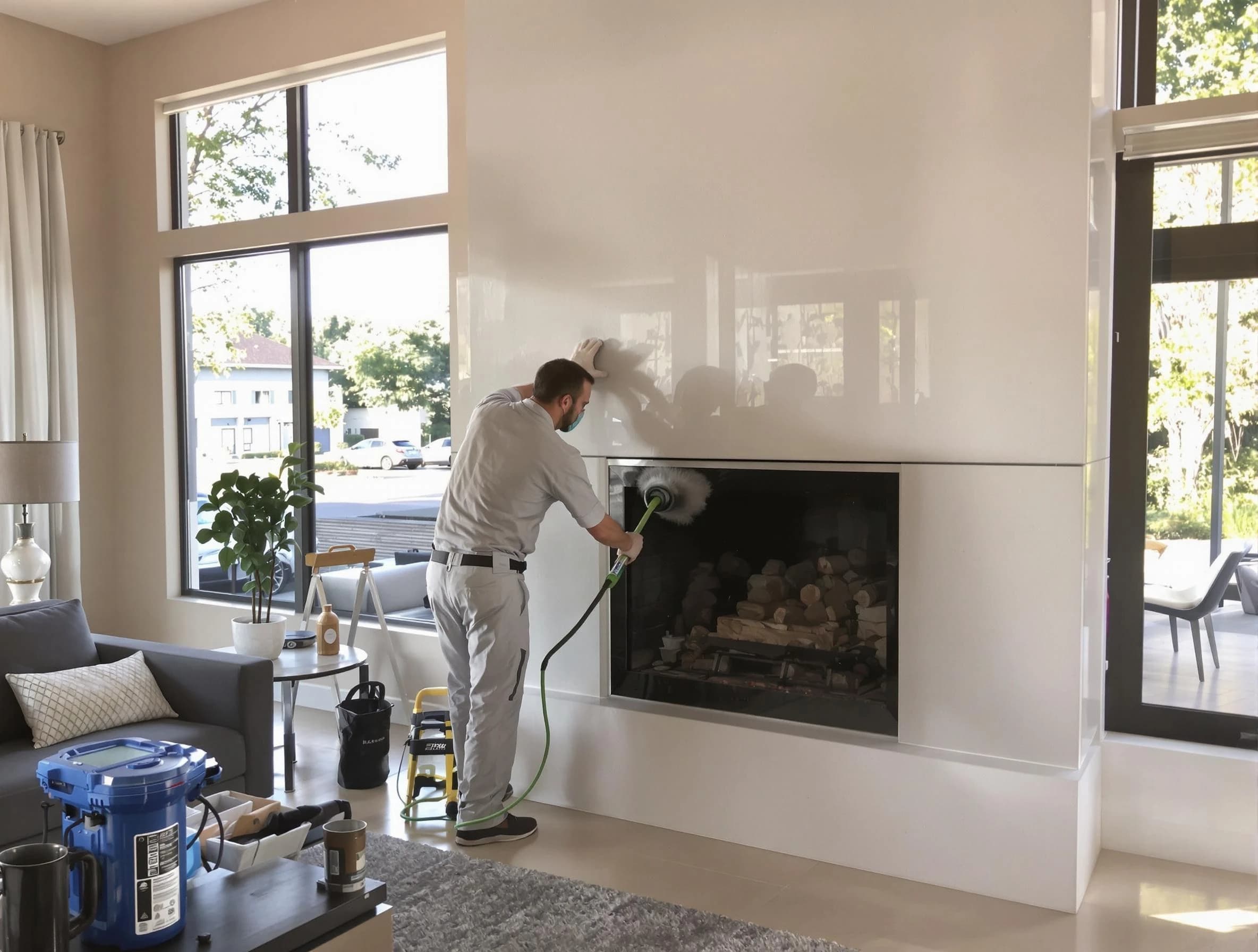 Pell City Chimney Sweep performing thorough soot removal in Pell City, AL