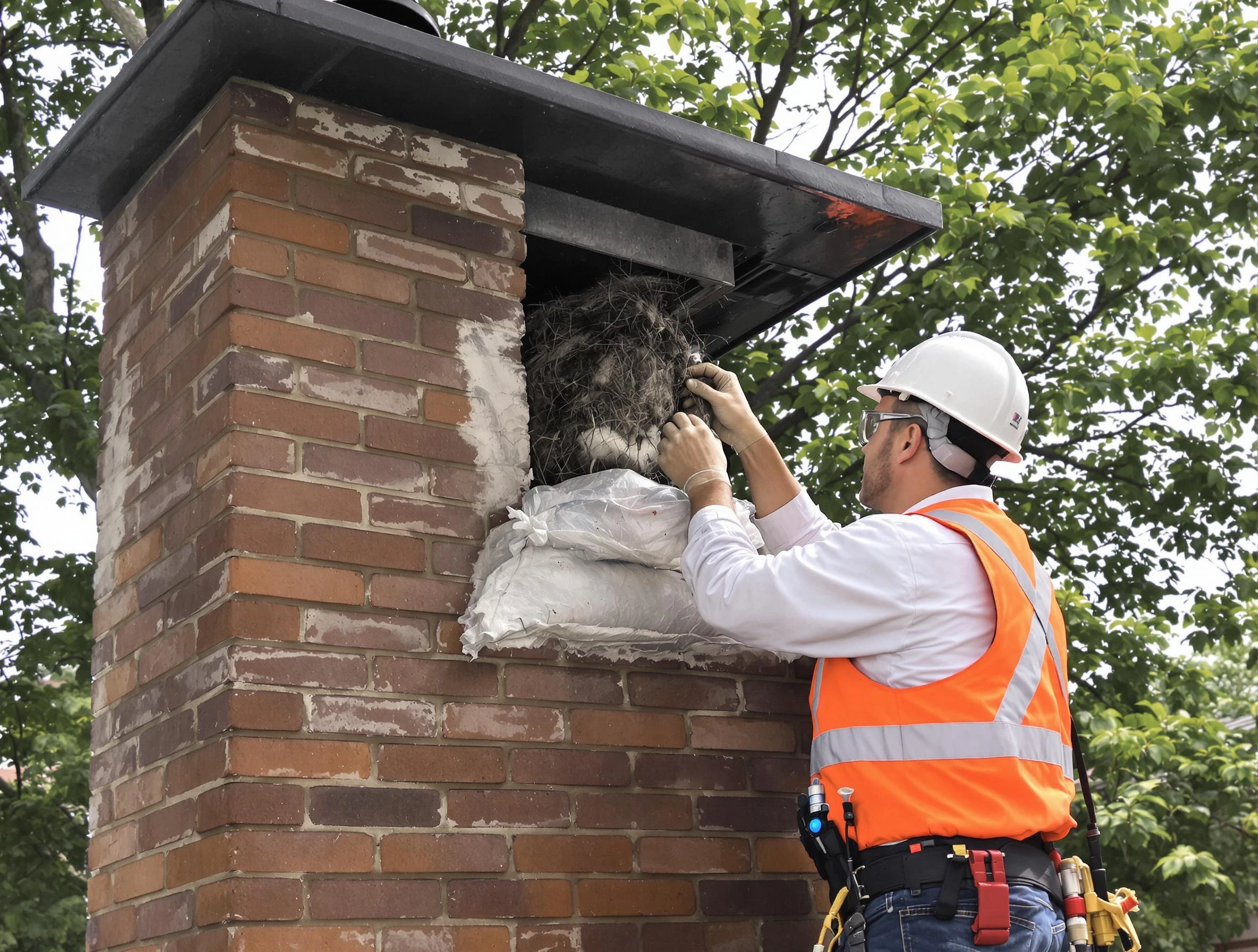 Humane removal of debris and animals by Pell City Chimney Sweep in Pell City, AL