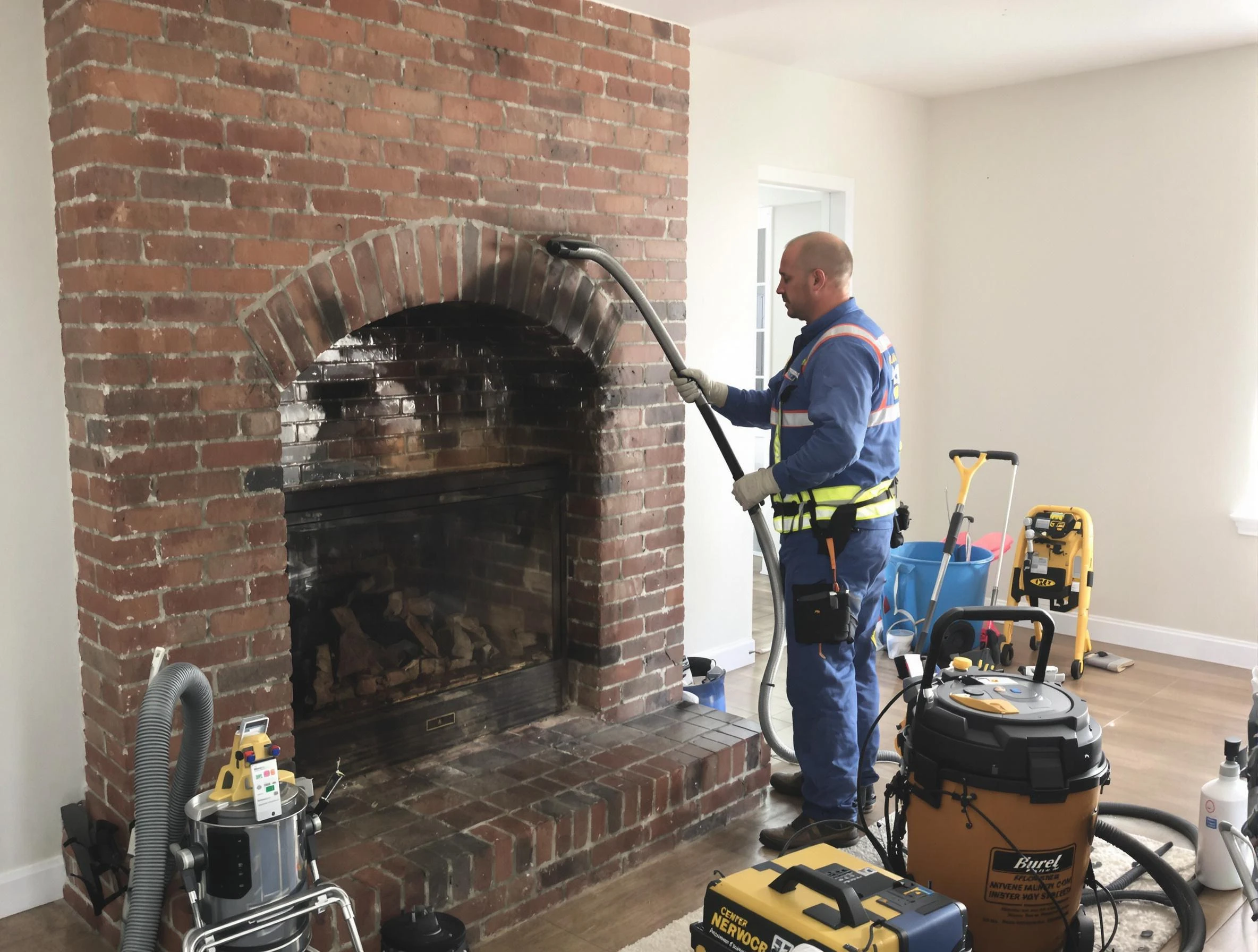Pell City Chimney Sweep expert performing detailed chimney sweep in Pell City, AL