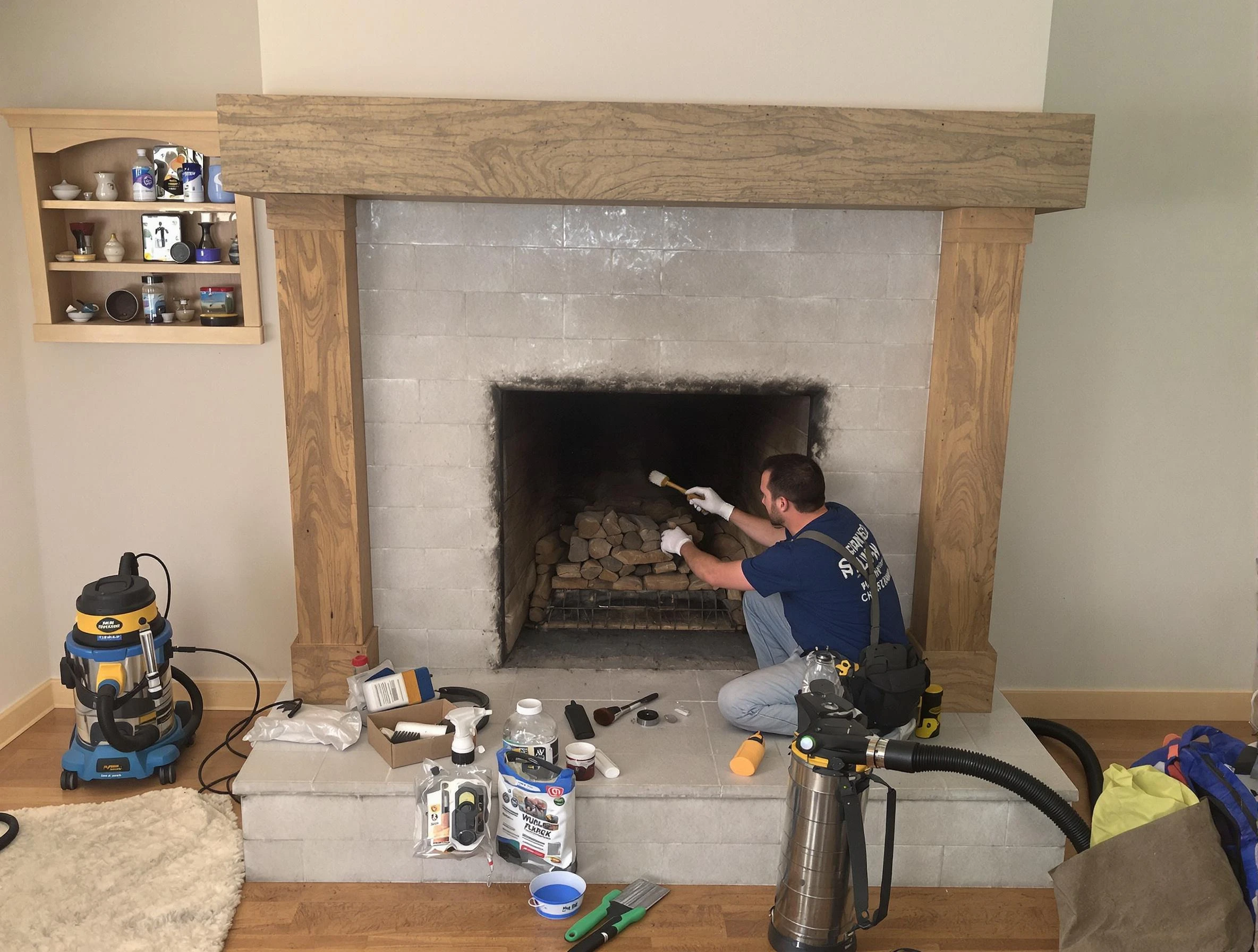 Detailed creosote removal process by Pell City Chimney Sweep in Pell City, AL